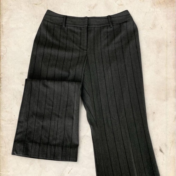 Alfani Pants - Alfani Charcoal Pinstripe Trousers